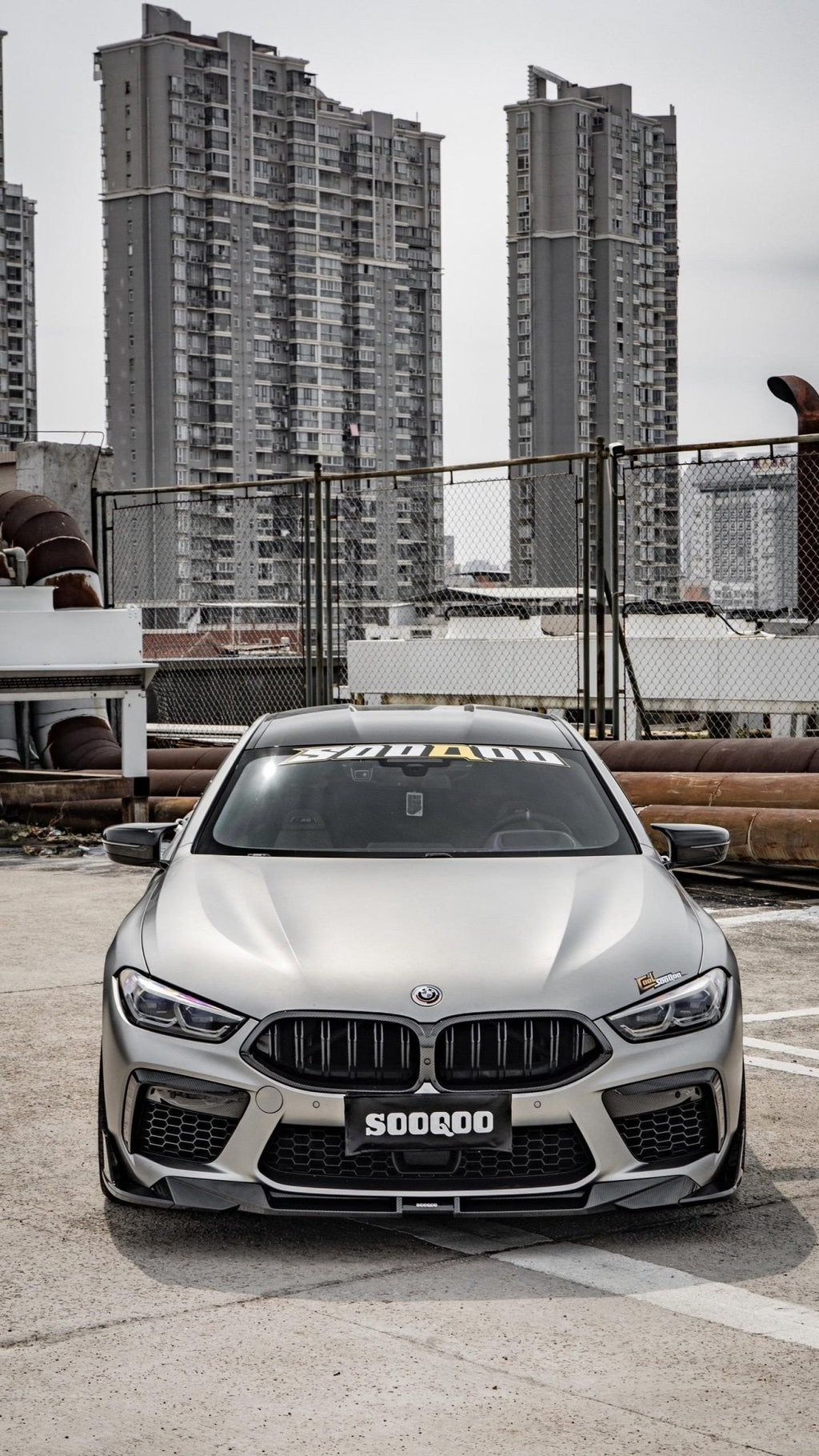 SOOQOO - BMW M8 F91 COMPETITION DRY CARBON FIBRE FRONT LIP