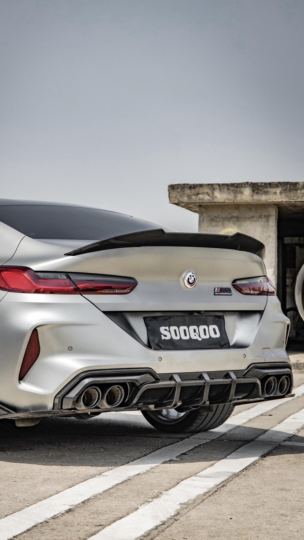 SOOQOO - BMW M8 F91 COMPETITION DRY CARBON FIBRE REAR DIFFUSER