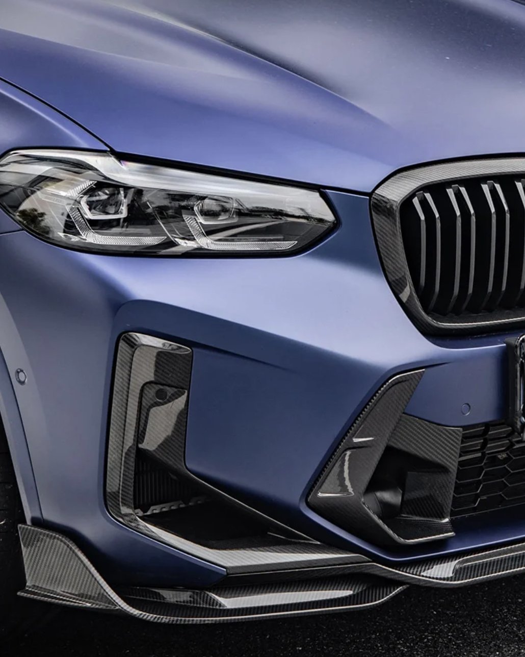 SOOQOO - BMW X3M F97 LCI DRY CARBON FIBRE FRONT AIR INLETS