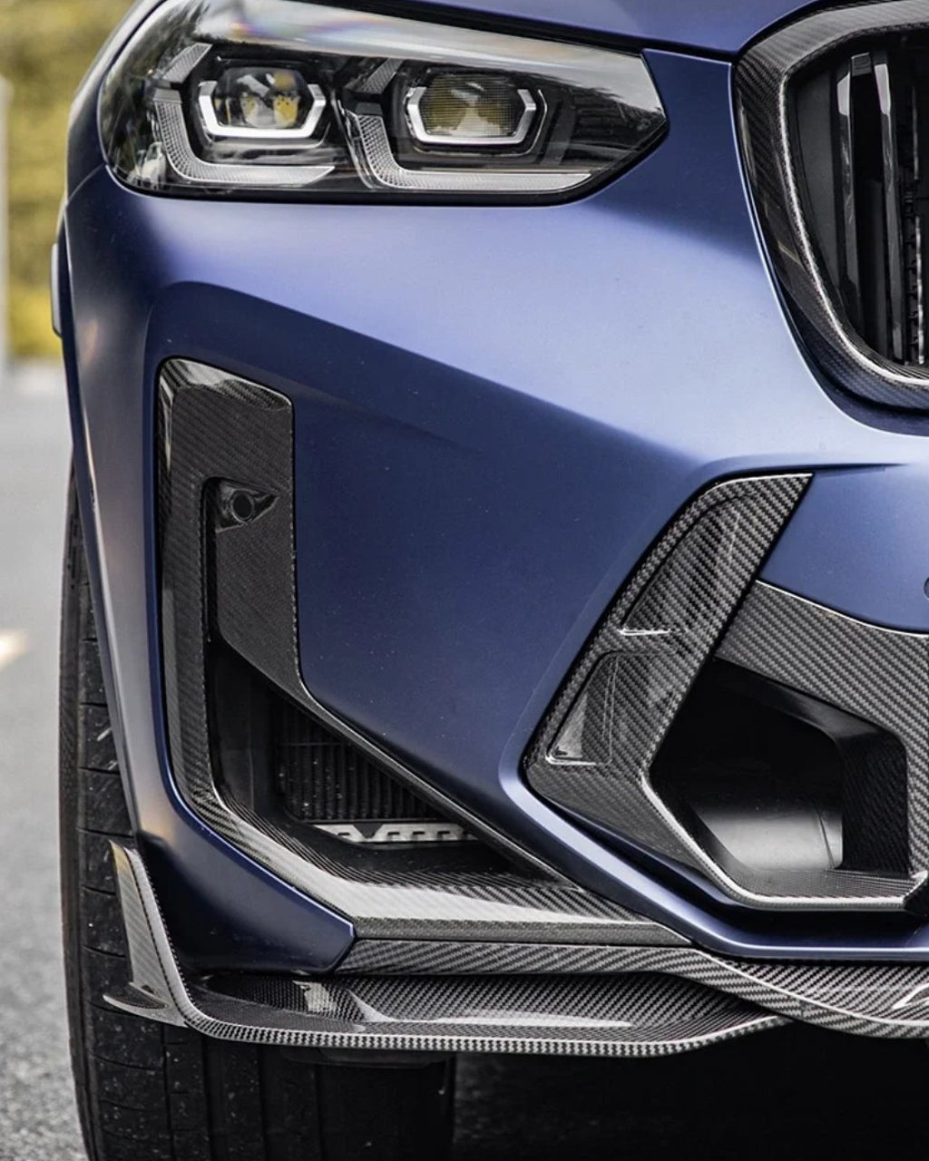 SOOQOO - BMW X3M F97 LCI DRY CARBON FIBRE FRONT AIR INLETS