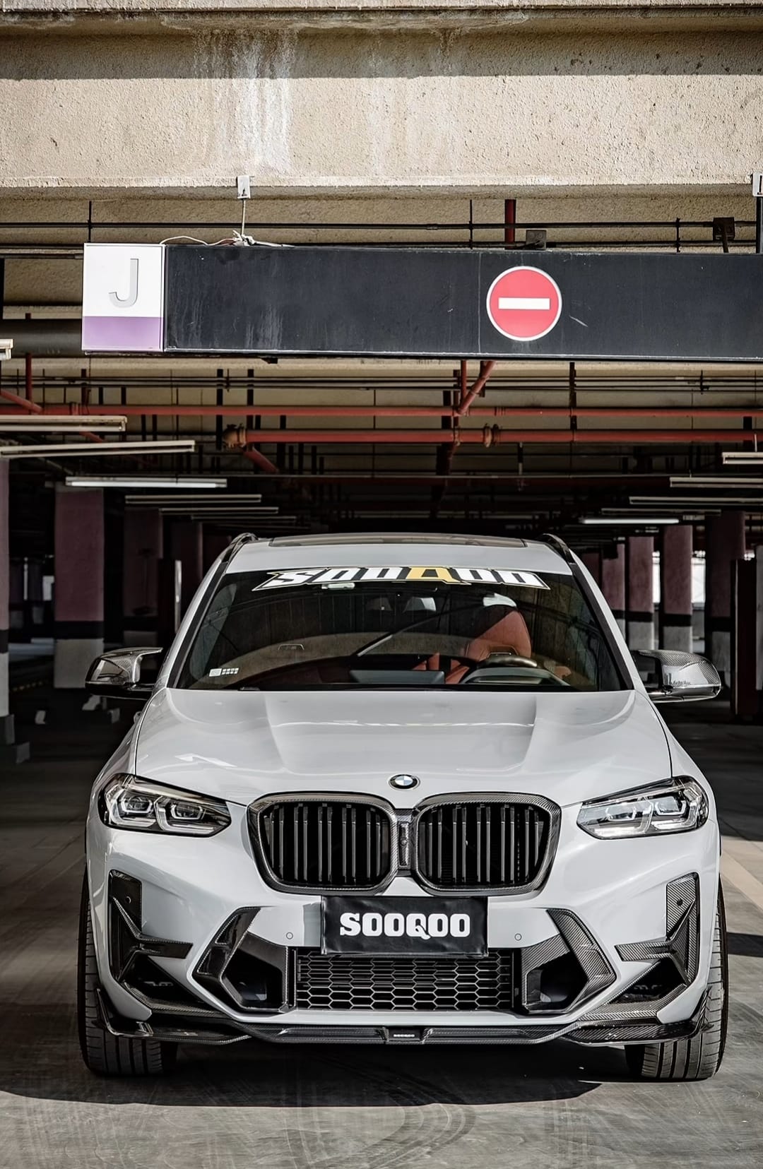 SOOQOO - BMW X3M F97 LCI DRY CARBON FIBRE FRONT AIR INLETS