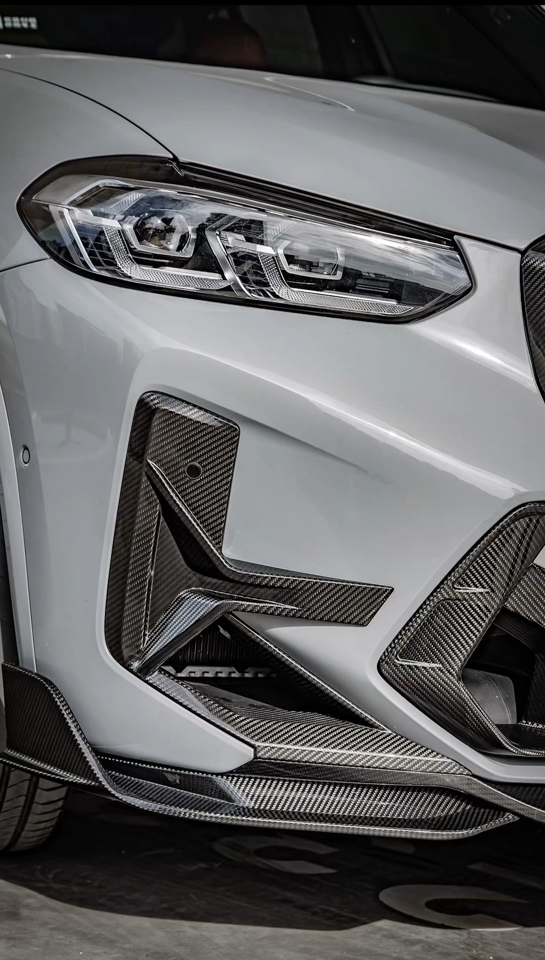 SOOQOO - BMW X3M F97 LCI DRY CARBON FIBRE FRONT LIP