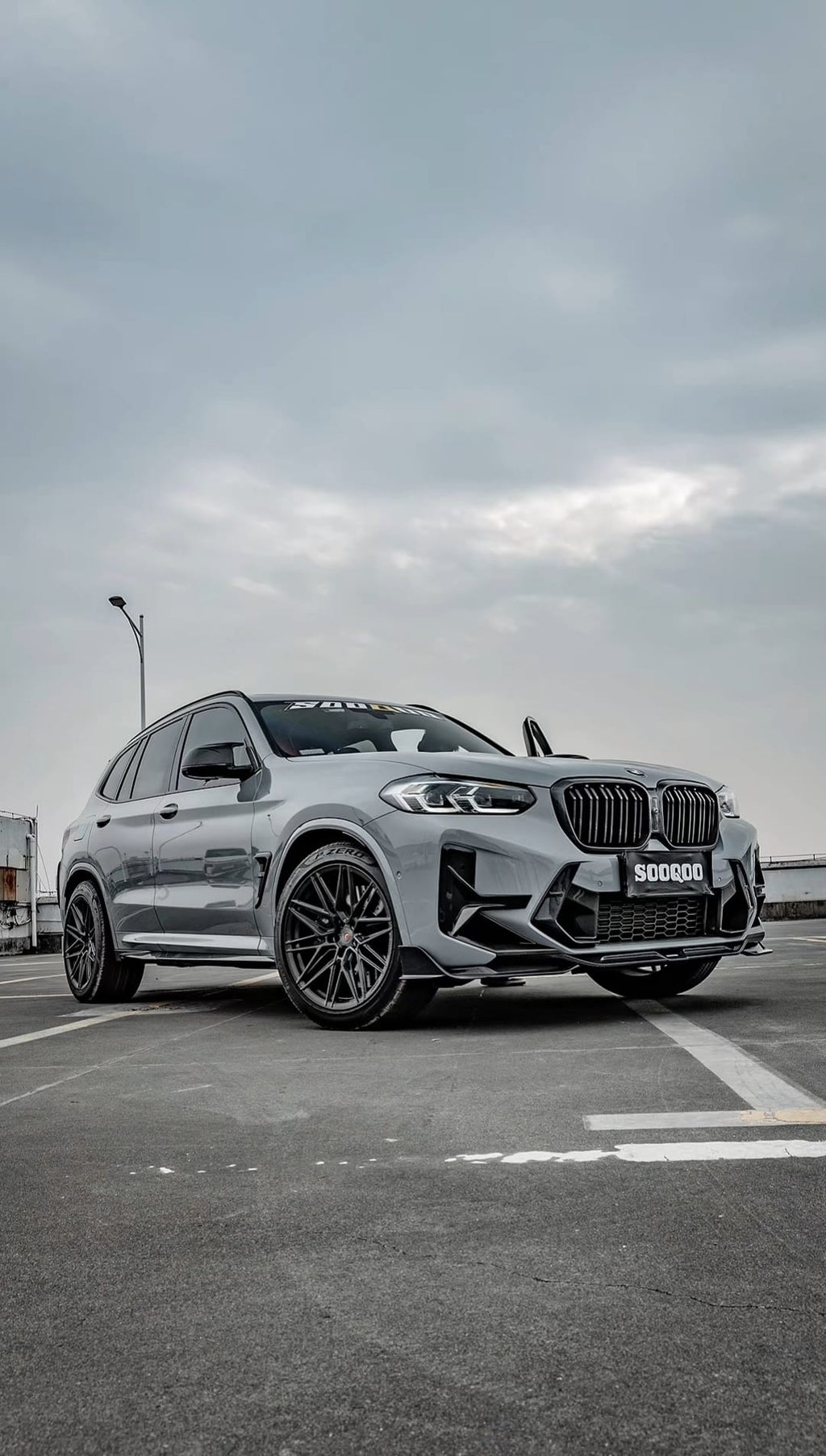 SOOQOO - BMW X3M F97 LCI DRY CARBON FIBRE FRONT LIP