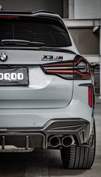 SOOQOO - BMW X3M F97 LCI DRY CARBON FIBRE REAR CANARDS