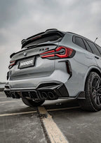 SOOQOO - BMW X3M F97 LCI DRY CARBON FIBRE REAR DIFFUSER
