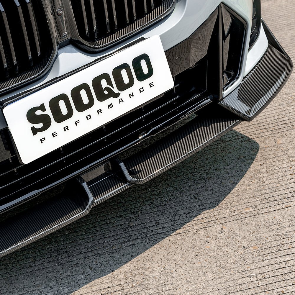 SOOQOO - BMW X4 G02 DRY CARBON FIBER FRONT LIP V2