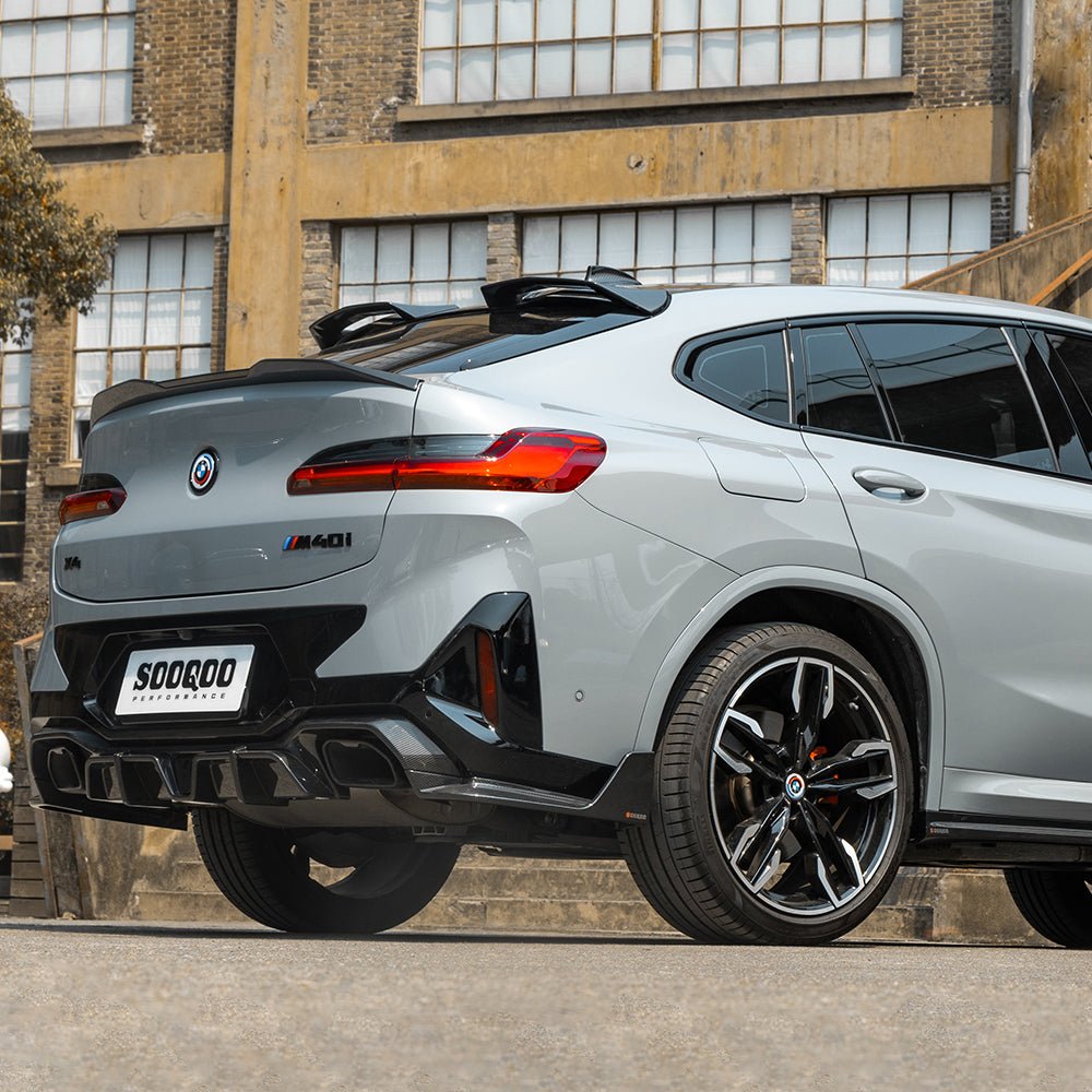 SOOQOO - BMW X4 G02 DRY CARBON FIBER REAR LED DIFFUSER