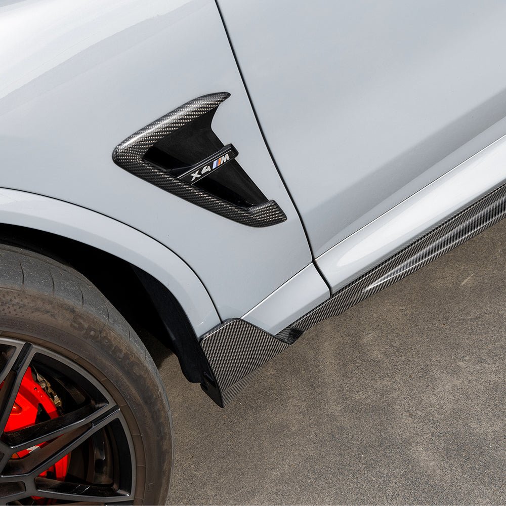 SOOQOO - BMW X4 G02 DRY CARBON FIBER SIDE SKIRTS V2