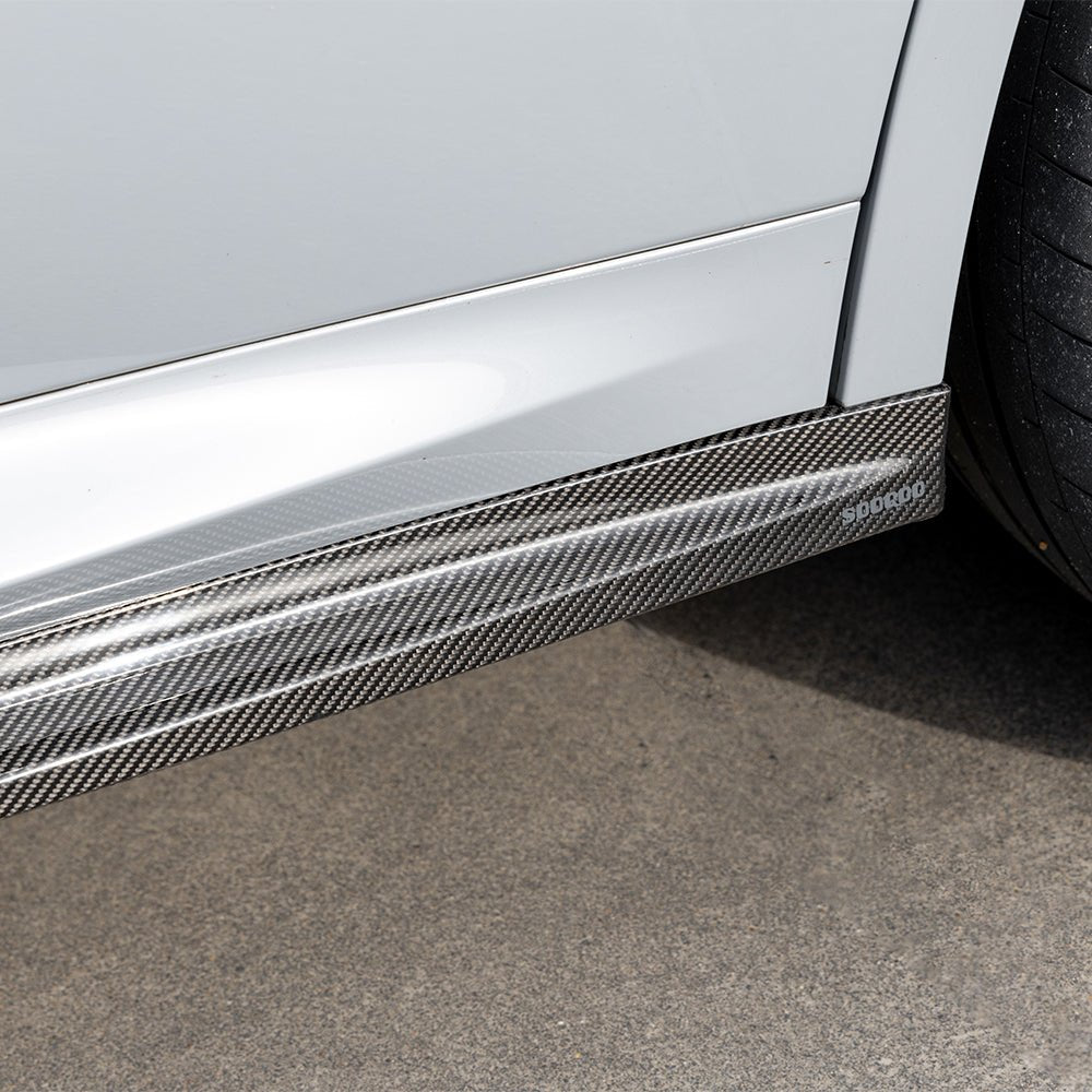 SOOQOO - BMW X4 G02 DRY CARBON FIBER SIDE SKIRTS V2