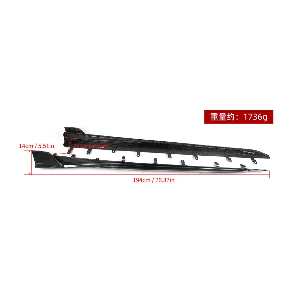 SOOQOO - BMW X5 G05 LCI CARBON FIBRE SIDE SKIRTS