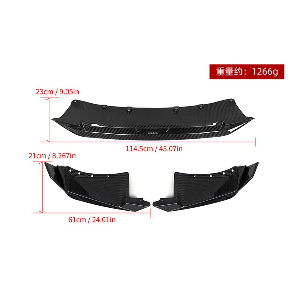 SOOQOO - BMW X5 G05 LCI CARBON FIBRE FRONT LIP V2
