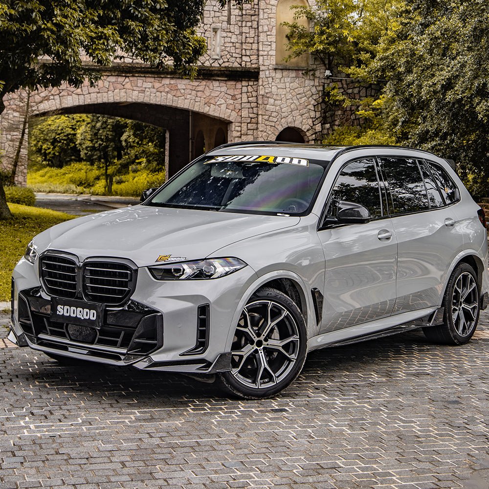 SOOQOO - BMW X5 G05 LCI CARBON FIBRE FRONT LIP V2
