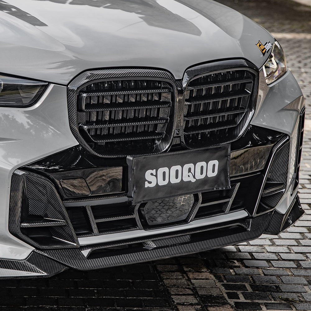 SOOQOO - BMW X5 G05 LCI CARBON FIBRE FRONT LIP V2