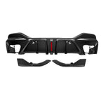 SOOQOO - BMW X6 G06 DRY CARBON FIBER LED REAR DIFFUSER