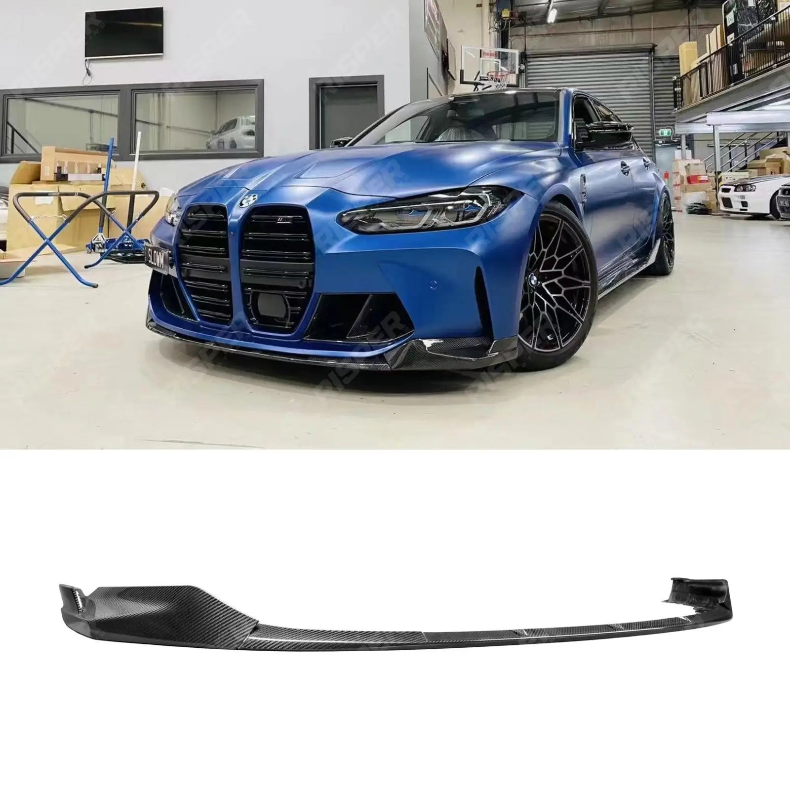 Splitter For BMW M3 M4 G80 G82 G83 - Pre Preg Carbon Fibre M Performance Front