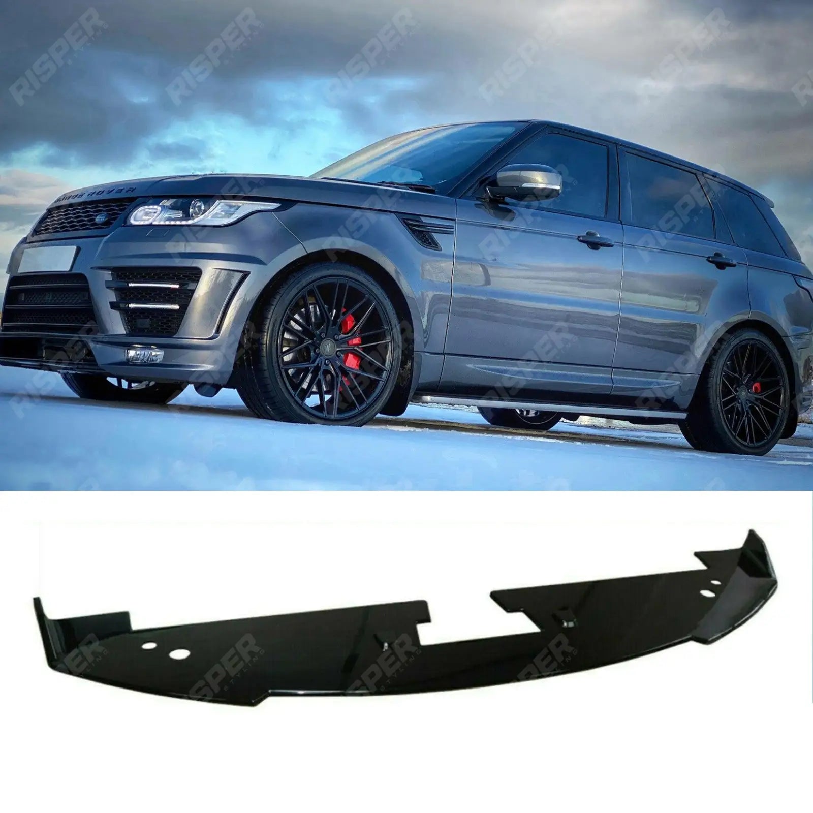 Splitter In Black For Range Rover Sport L494 Front Lumma Kit Only