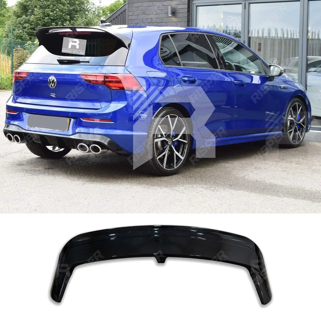 Spoiler in Gloss Black For Volkswagen Golf MK8 R/R-Line/GTI 2020+ - Club Sport CS Style Rear