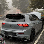 Spoiler in Gloss Black For Volkswagen Golf MK8 R/R-Line/GTI 2020+ - Club Sport CS Style Rear