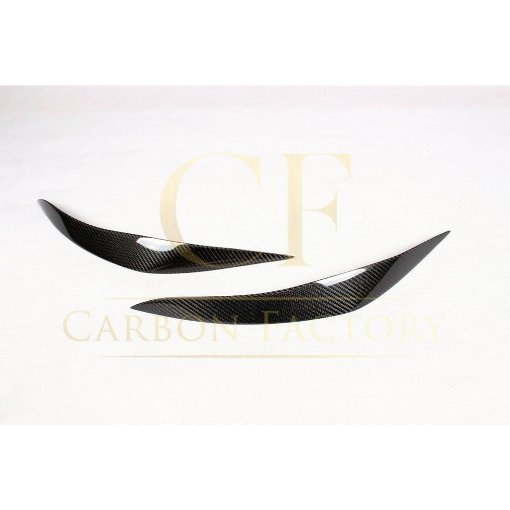 Carbon Fibre Headlight Cover Trims for BMW F10 5 Series 10-17