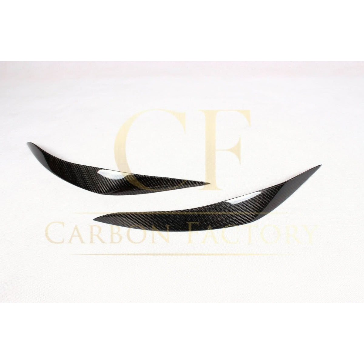 Carbon Fibre Headlight Cover Trims for BMW F10 5 Series 10-17