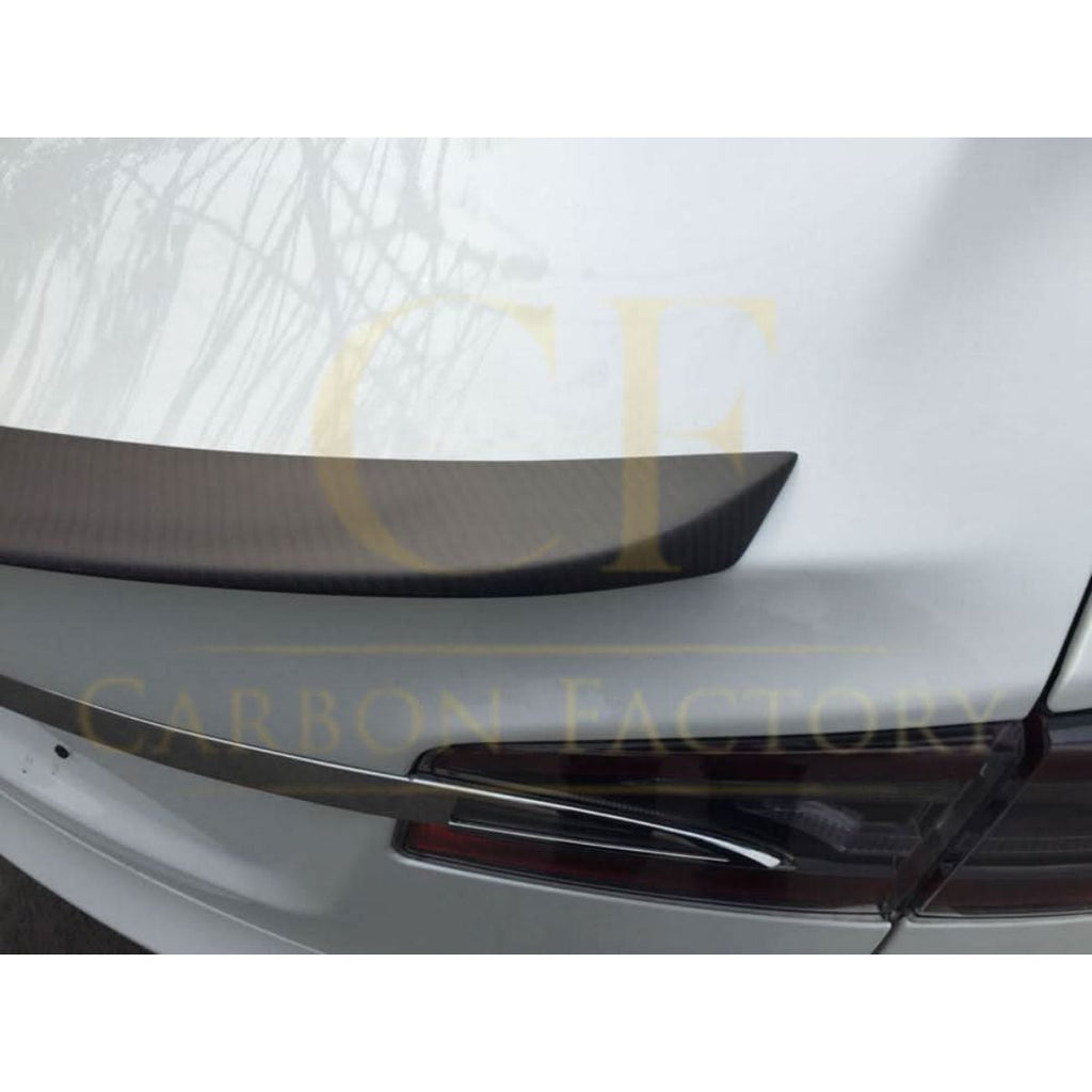 Performance Style Matt Carbon Fibre Boot Spoiler for Tesla Model S 13-Present