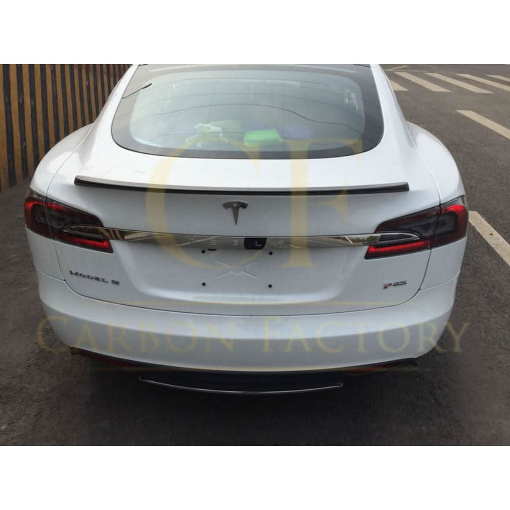 Performance Style Matt Carbon Fibre Boot Spoiler for Tesla Model S 13-Present