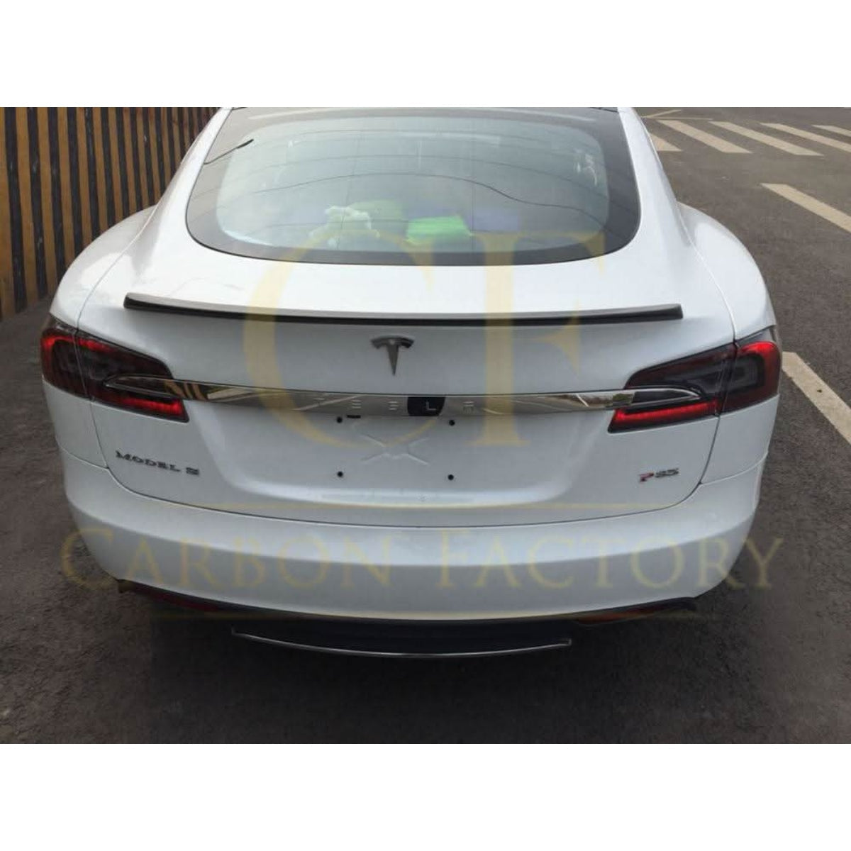 Performance Style Matt Carbon Fibre Boot Spoiler for Tesla Model S 13-Present