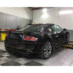 V Style Carbon Fibre Rear Diffuser for Audi R8 Gen 1 10-15