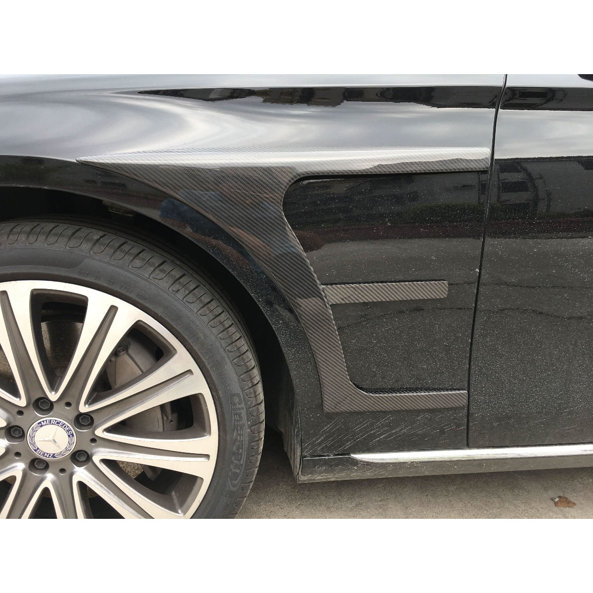 Carbon Fibre Front Side Trims for Mercedes W213 E Class Saloon 16-20