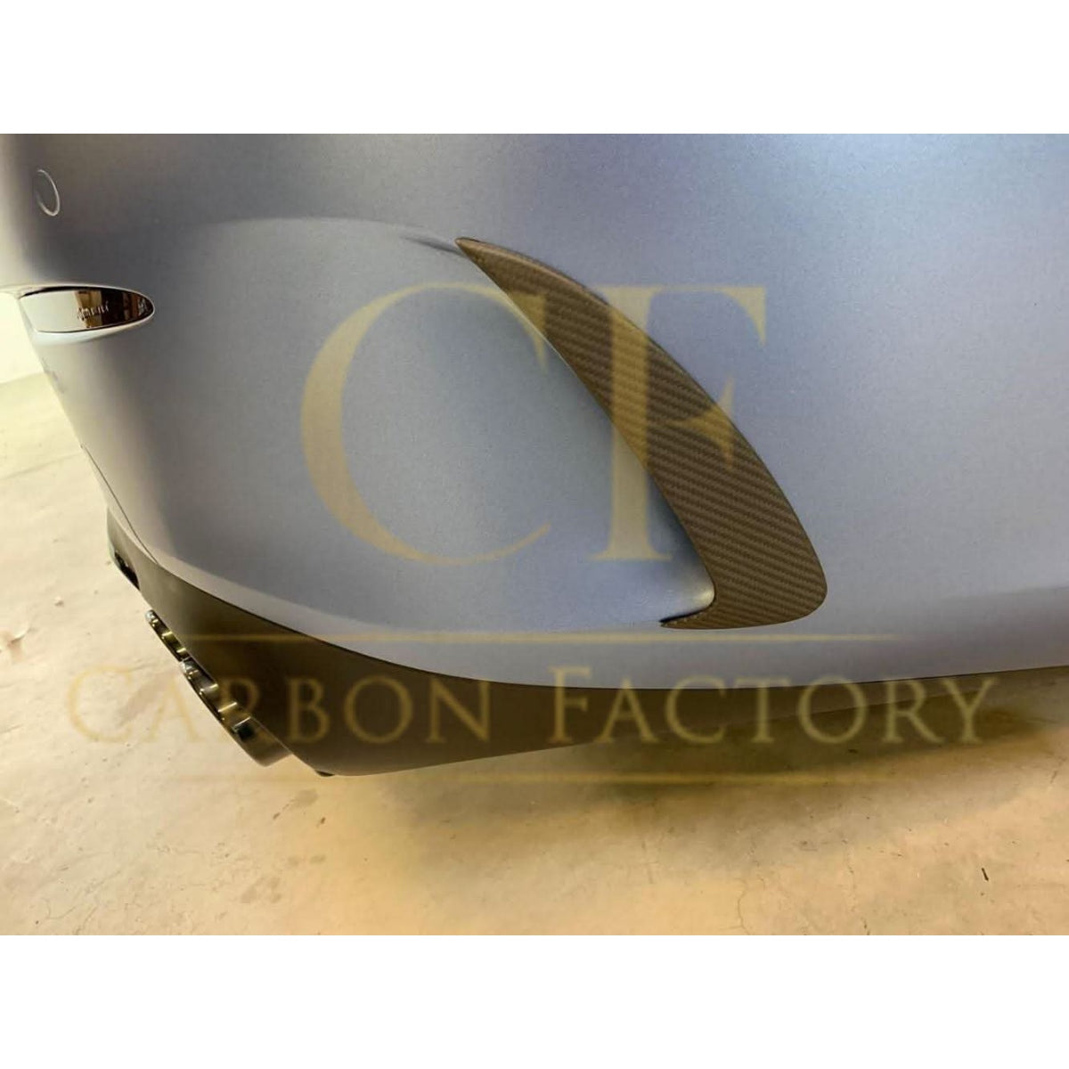 Carbon Fibre Rear Bumper Trims for Mercedes C238 E Class Coupe 16-23