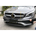 A Style Carbon Fibre Front Splitter for Mercedes Benz W117 CLA 16-19