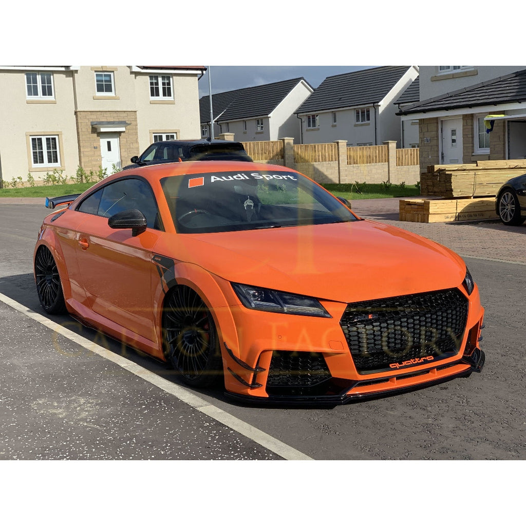 Carbon Fibre Front Bumper Trims for Audi 8S TTRS MK3 15-18