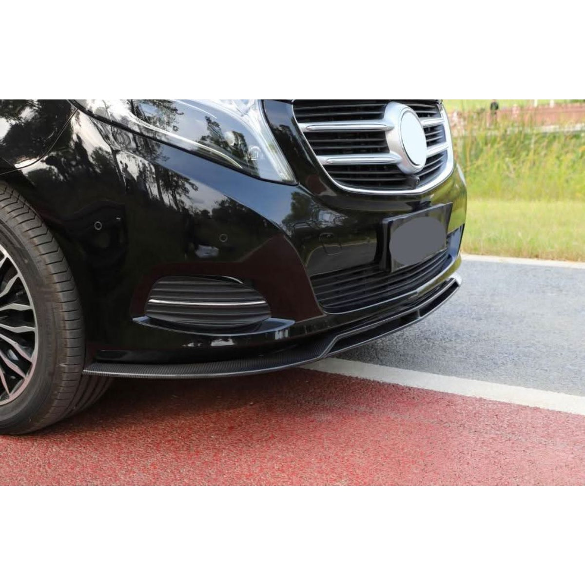A Style Carbon Fibre Front Splitter for Mercedes Benz W447 Vito 16-18