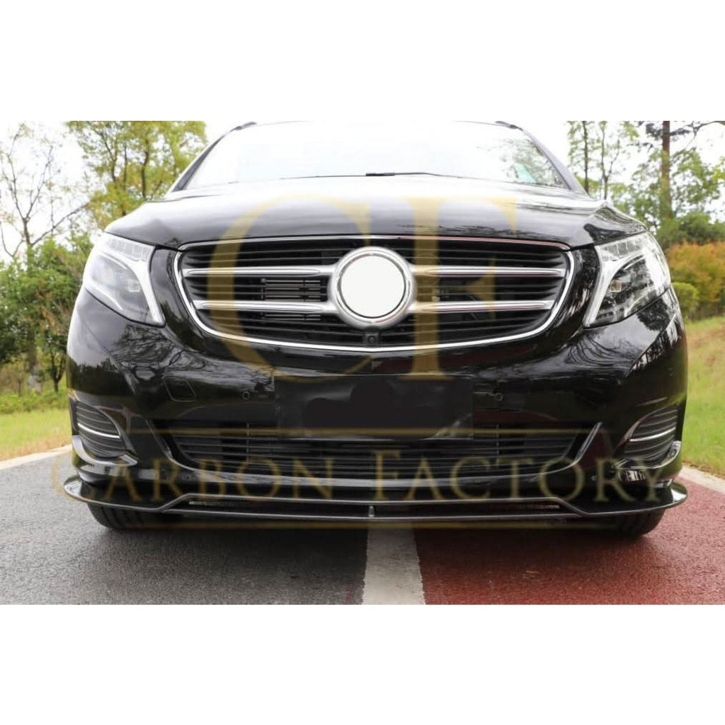 A Style Carbon Fibre Front Splitter for Mercedes Benz W447 Vito 16-18