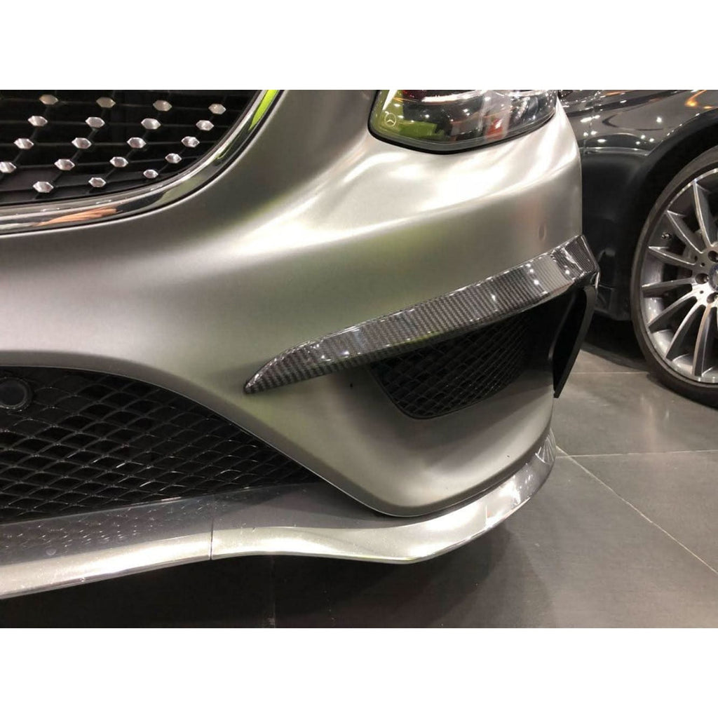 Carbon Fibre Front Canards for Mercedes Benz W222 S Class Coupe 14-17