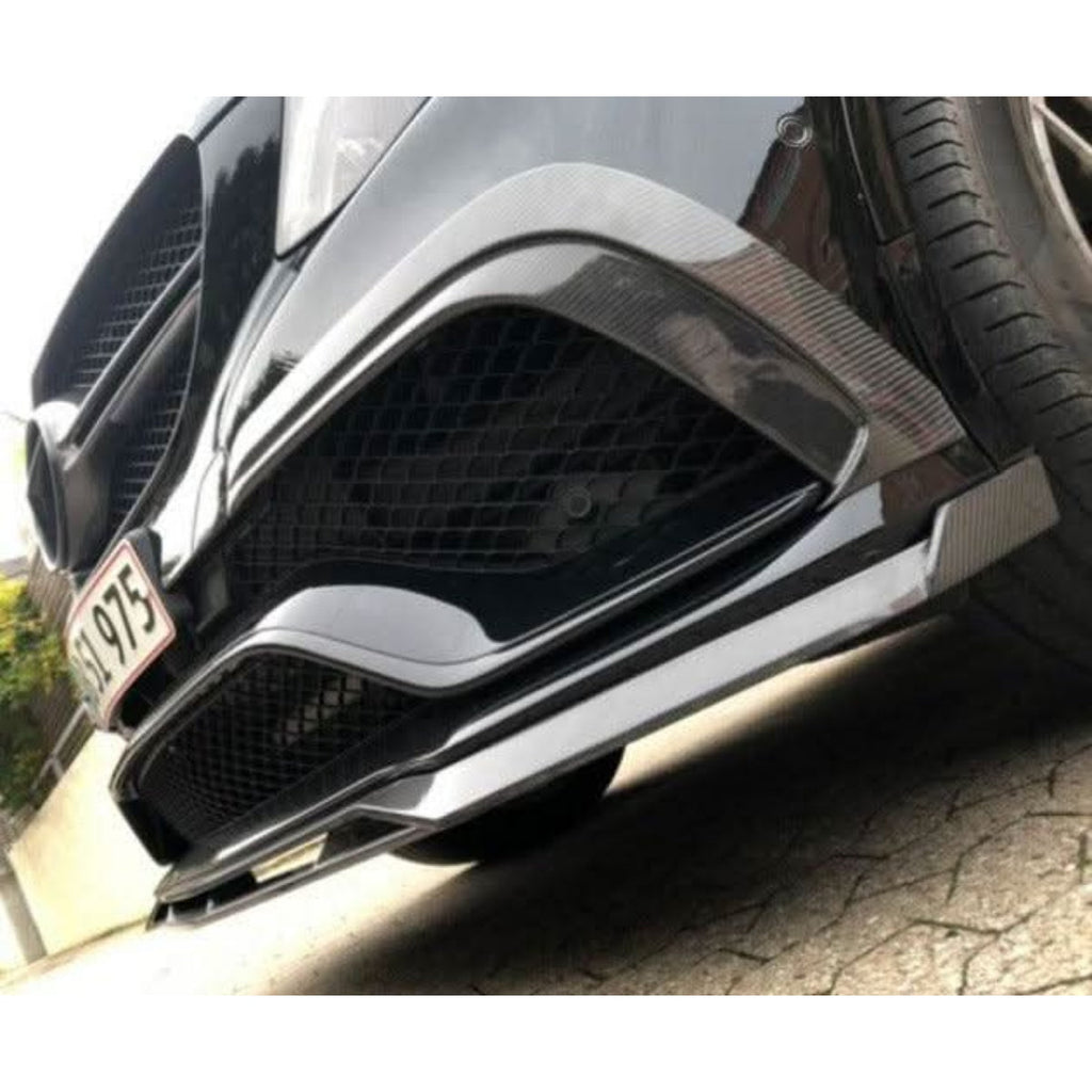 Carbon Fibre Front Bumper Trims for Mercedes Benz W292 GLE Coupe 16-19