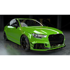 Carbon Fibre Front Bumper Trims for Audi 8V RS3 Saloon 17-20