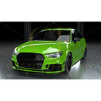 Carbon Fibre Front Bumper Trims for Audi 8V RS3 Saloon 17-20