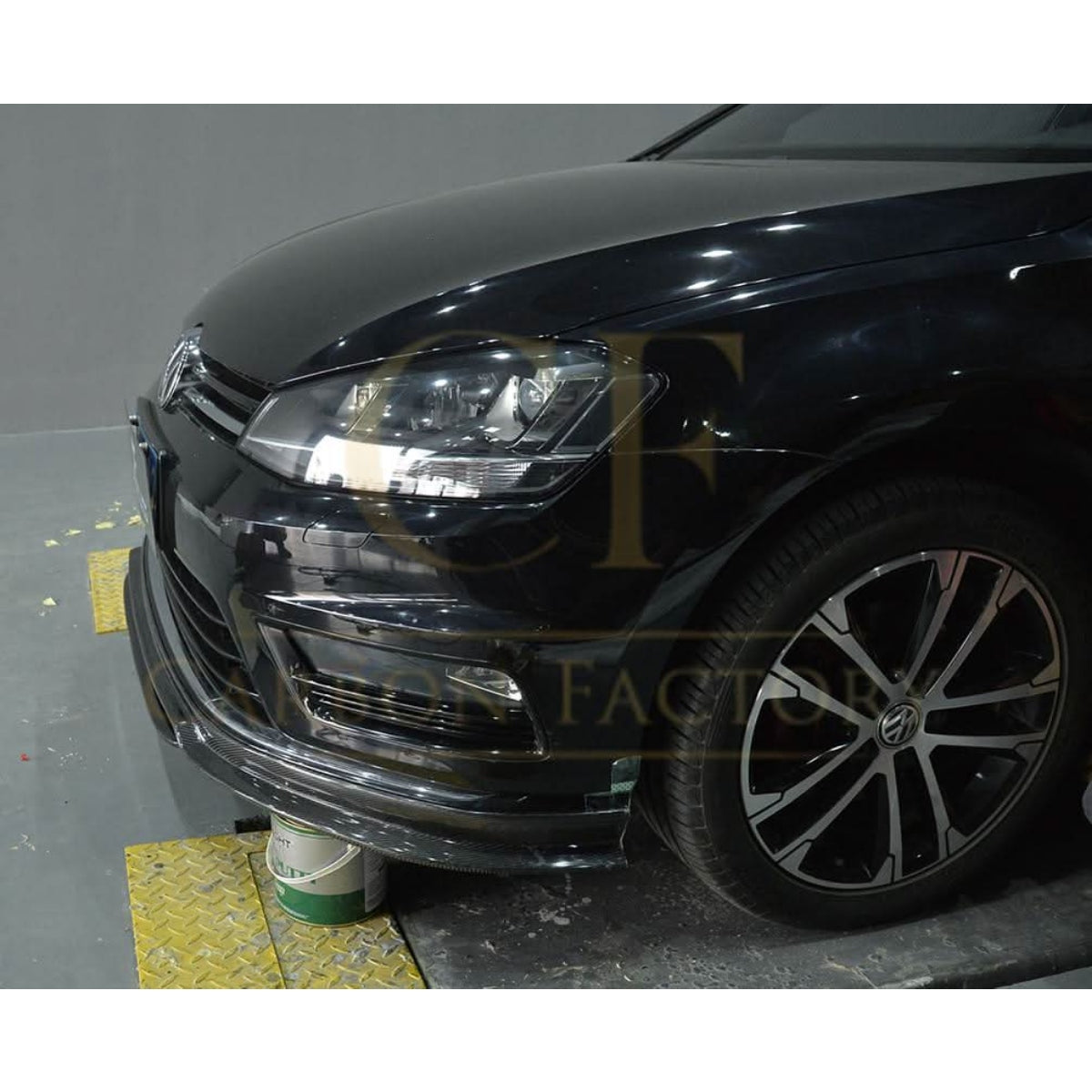 OZ Style Carbon Fibre Front Splitter for VW Golf MK7 R 14-17