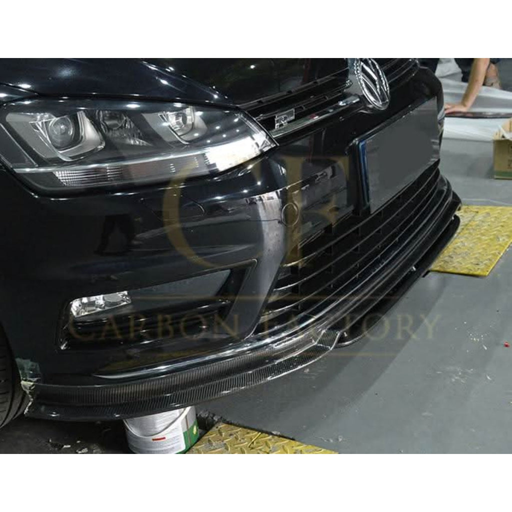 OZ Style Carbon Fibre Front Splitter for VW Golf MK7 R 14-17
