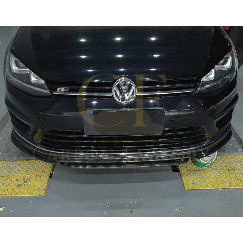 OZ Style Carbon Fibre Front Splitter for VW Golf MK7 R 14-17