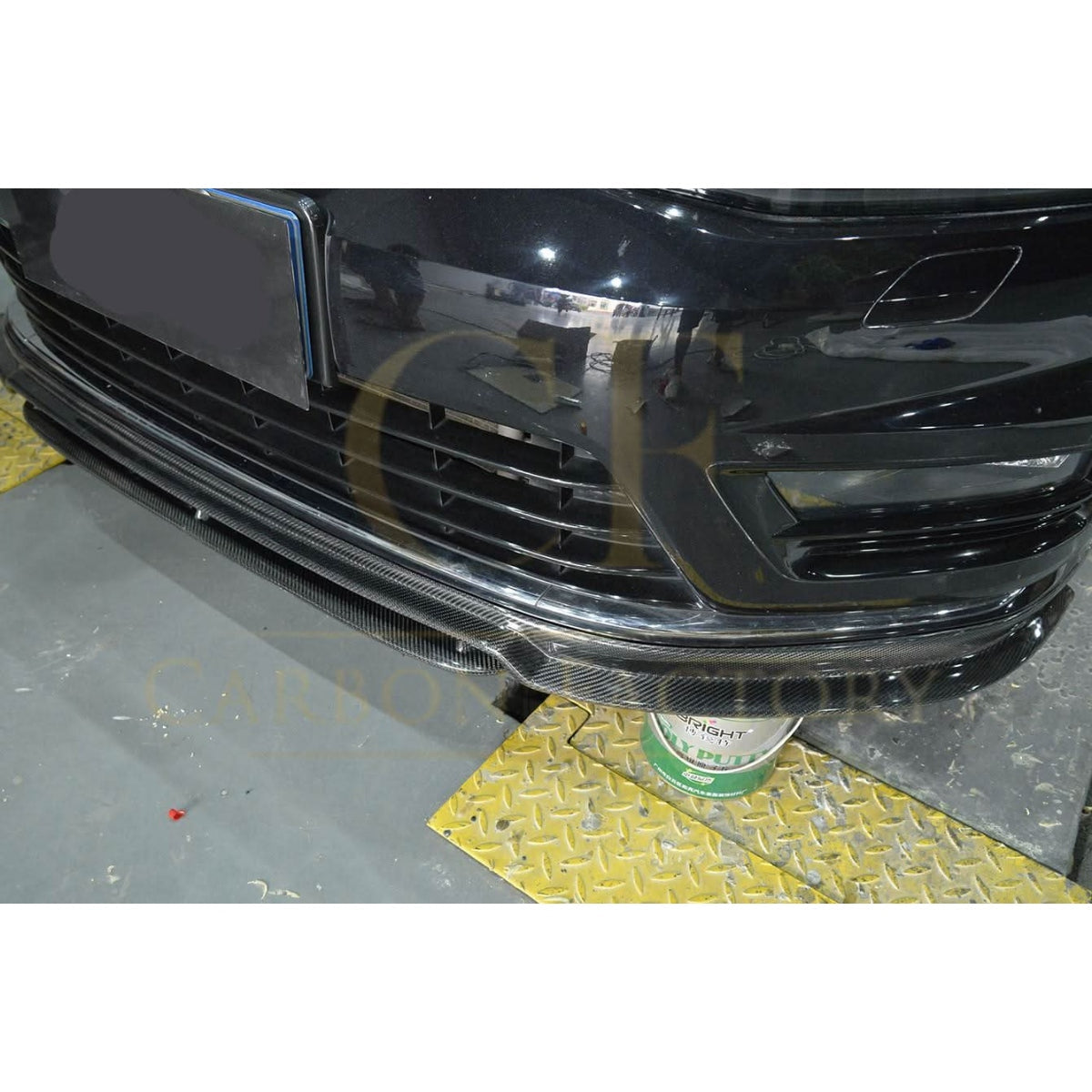 OZ Style Carbon Fibre Front Splitter for VW Golf MK7 R 14-17