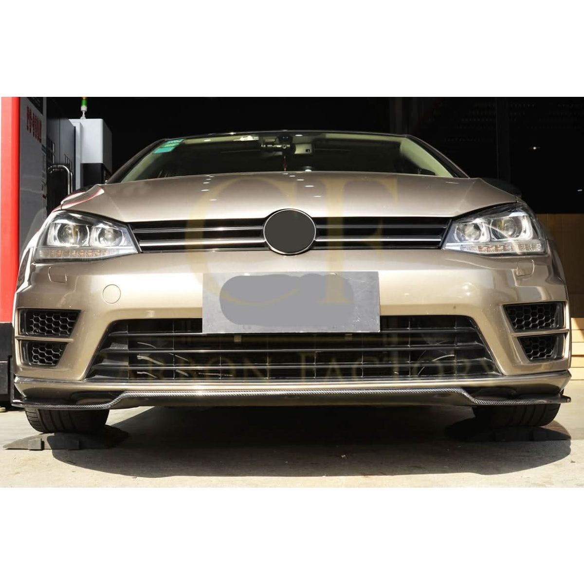 RG Style Carbon Fibre Front Splitter for VW Golf MK7 R 14-17