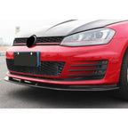 CF Style Carbon Fibre Front Splitter for VW Golf MK7 GTI 14-17