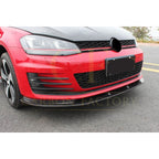 CF Style Carbon Fibre Front Splitter for VW Golf MK7 GTI 14-17