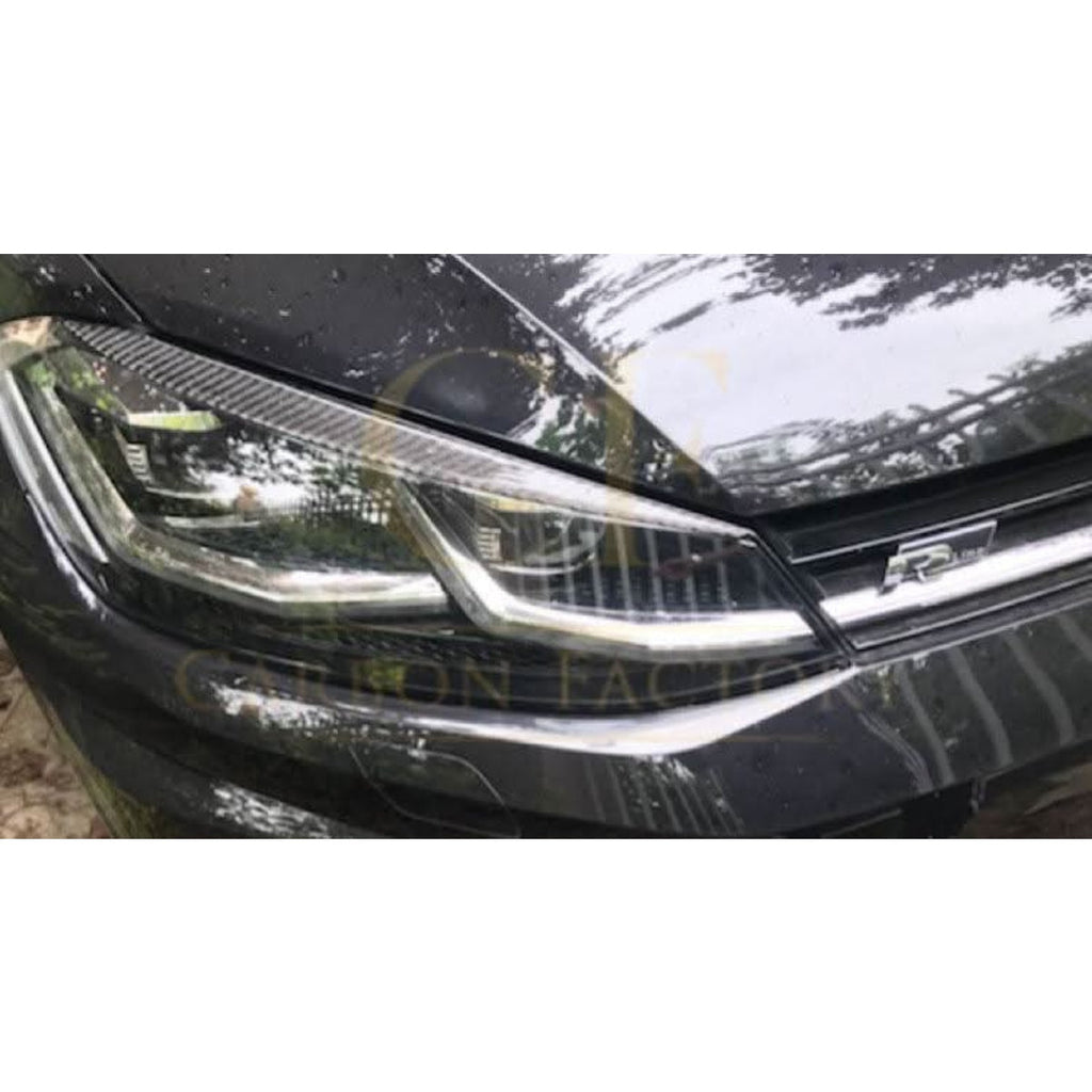 Carbon Fibre Headlight Trims for VW Golf MK7 inc GTI & R 14-17