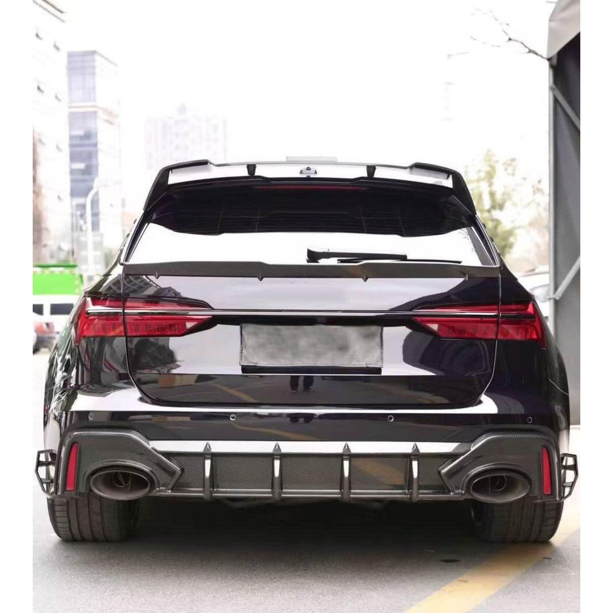 Pre-Preg Carbon Fibre Roof Spoiler for Audi C8 RS6 19-24