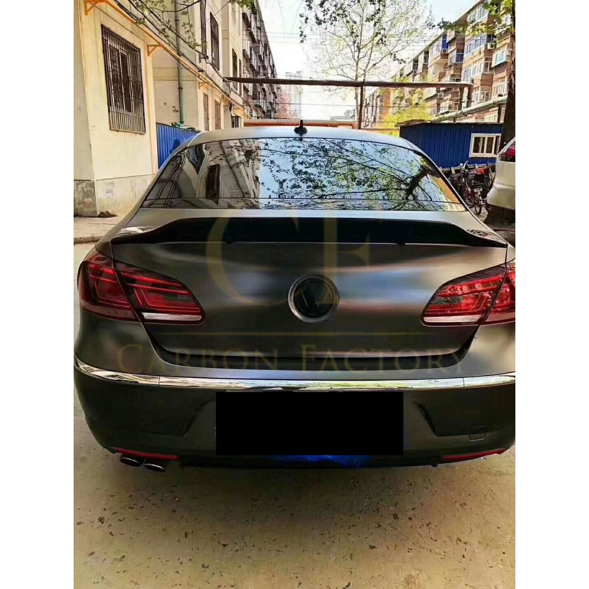 R Style Carbon Fibre Boot Spoiler for VW Passat CC B7 11-18