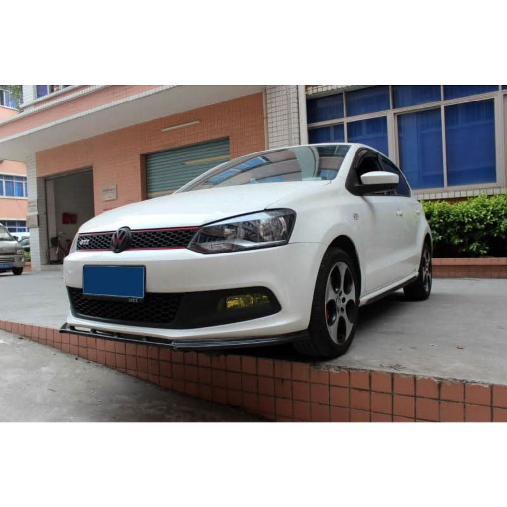 R Style Carbon Fibre Front Splitter for VW Polo MK5 GTI 11-16
