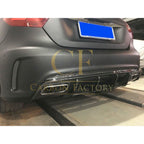 A Style Carbon Fibre Rear Diffuser for Mercedes Benz W176 A Class 13-18